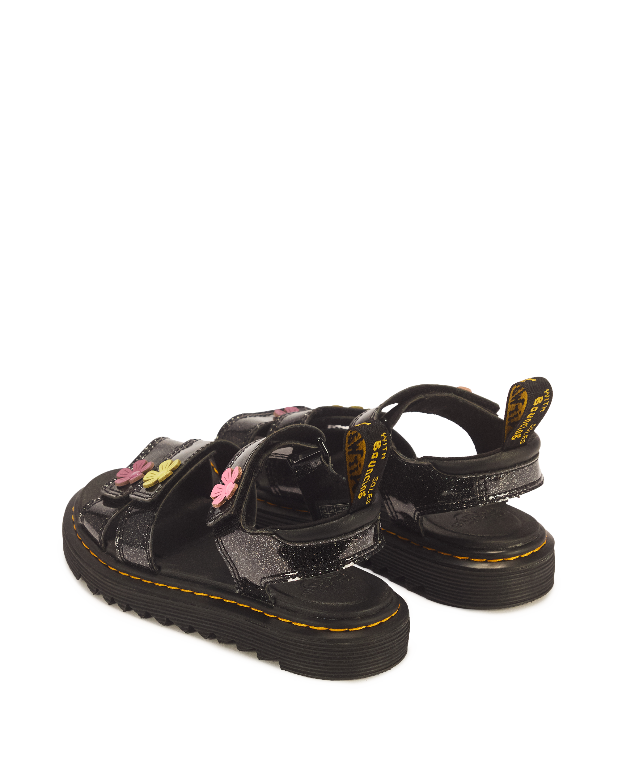 Junior Klaire Coated Glitter Velcro Sandals