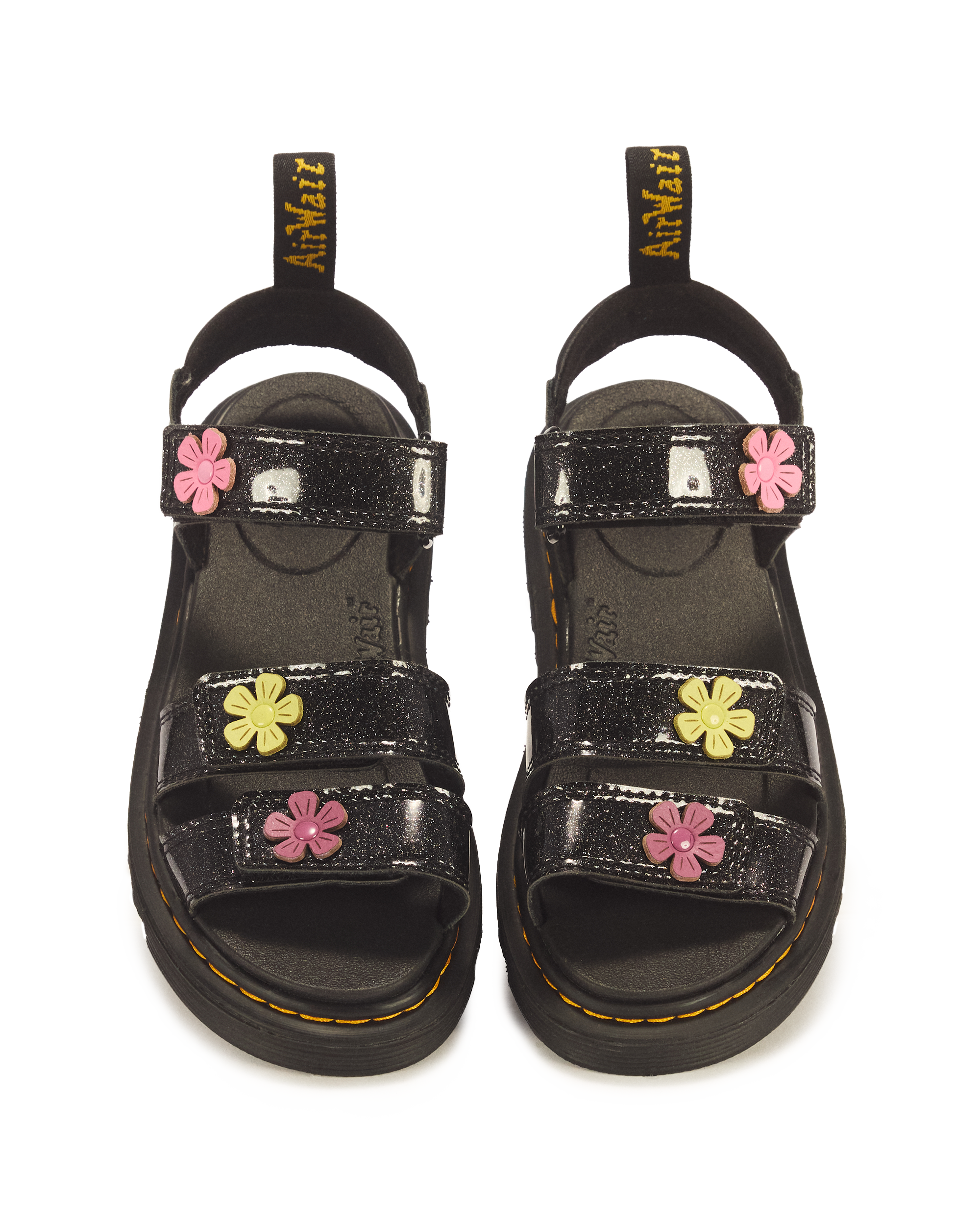 Junior Klaire Coated Glitter Velcro Sandals