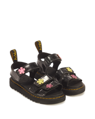 Junior Klaire Coated Glitter Velcro Sandals