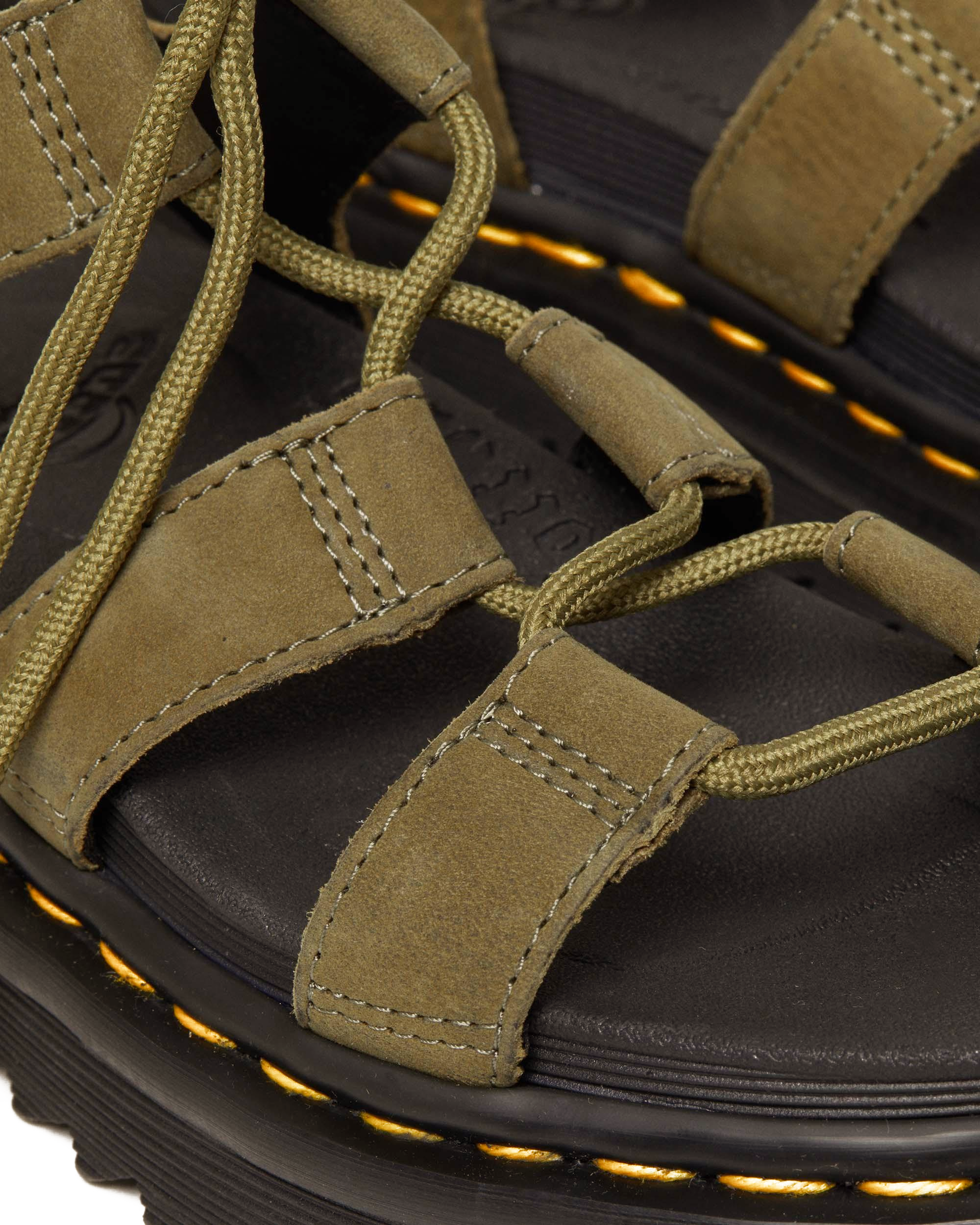 Nartilla Tumbled Nubuck Leather Gladiator Sandals