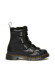 1460 Faux Fur Lined Leather Lace Up Boots