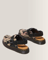 Jorge Ii Contrast Hair On Slingback Mule