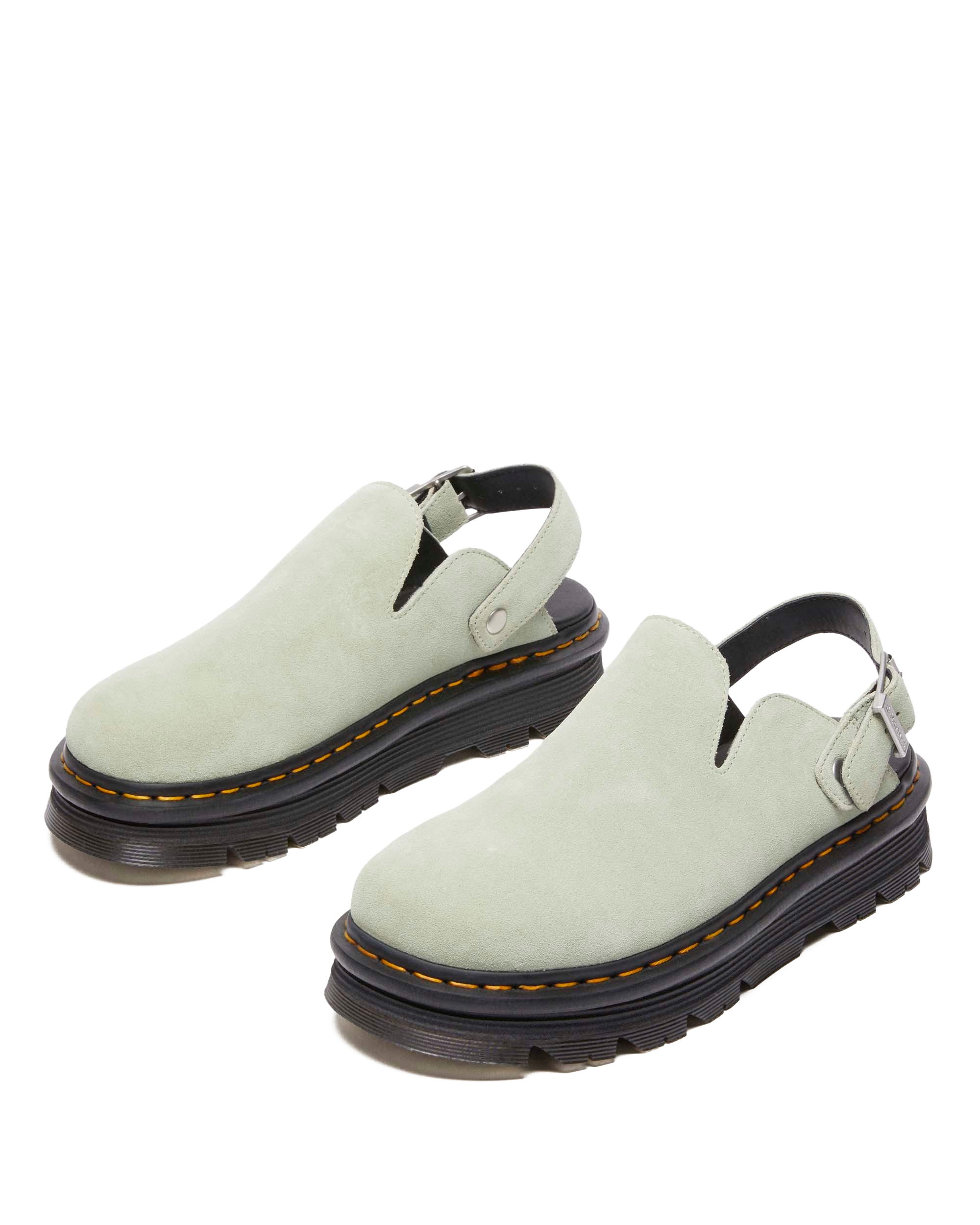 Zebzag Suede Casual Slingback Platform Mules
