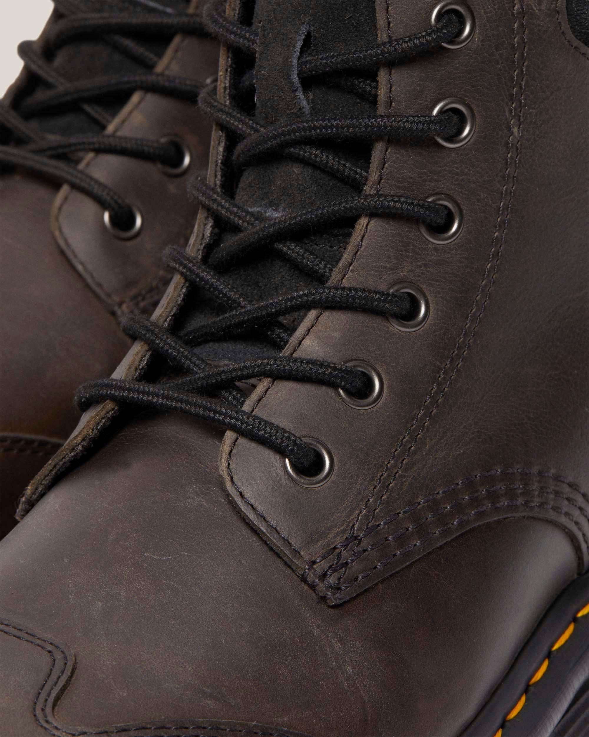 Zebzag 8 Ties Burnish Waxy Lace Up Boots