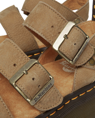 Gryphon Tumbled Nubuck Leather Platform Sandals