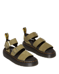 Gryphon Tumbled Nubuck Leather Platform Sandals