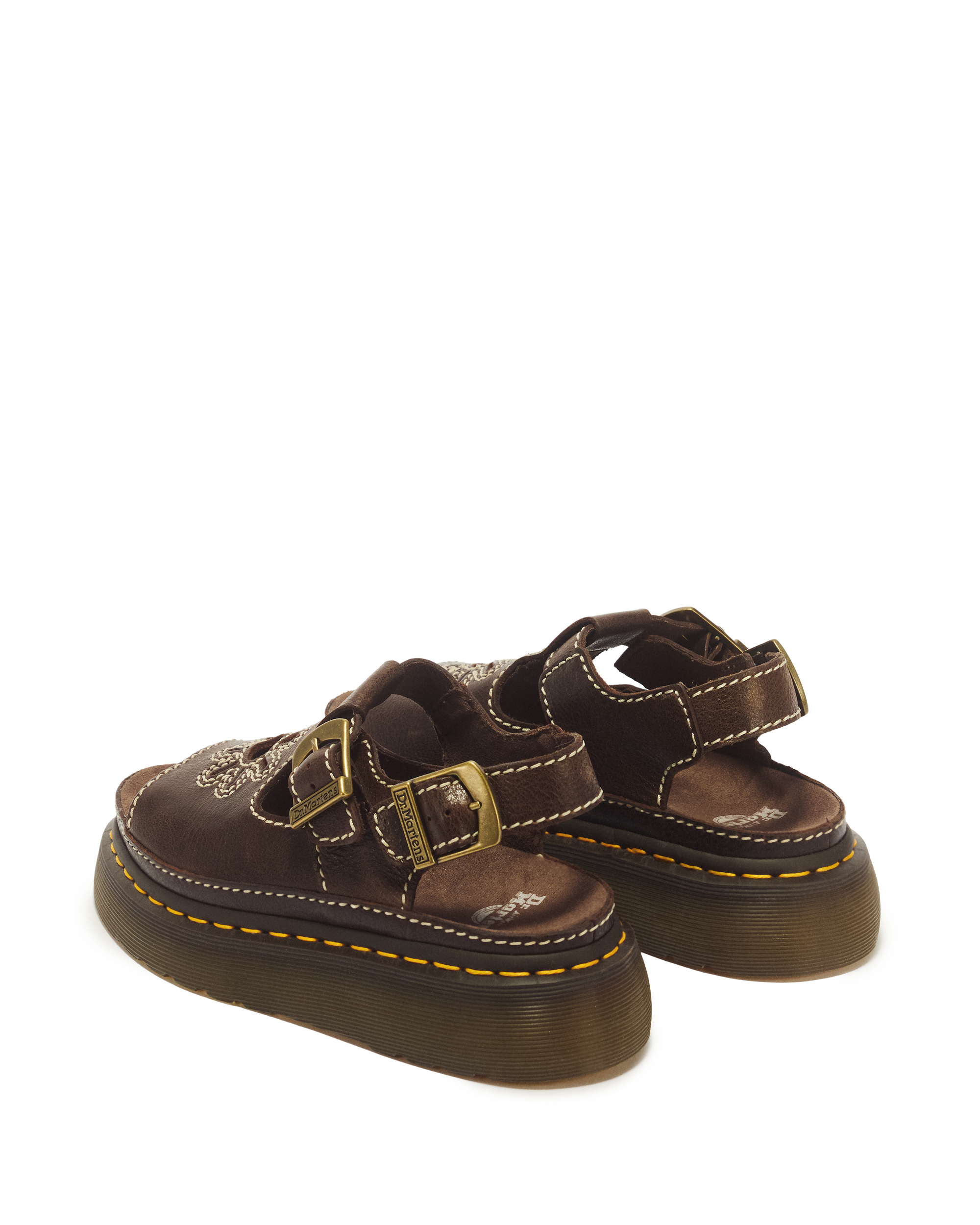 Dunnet Flower Full Grain Leather Sandals
