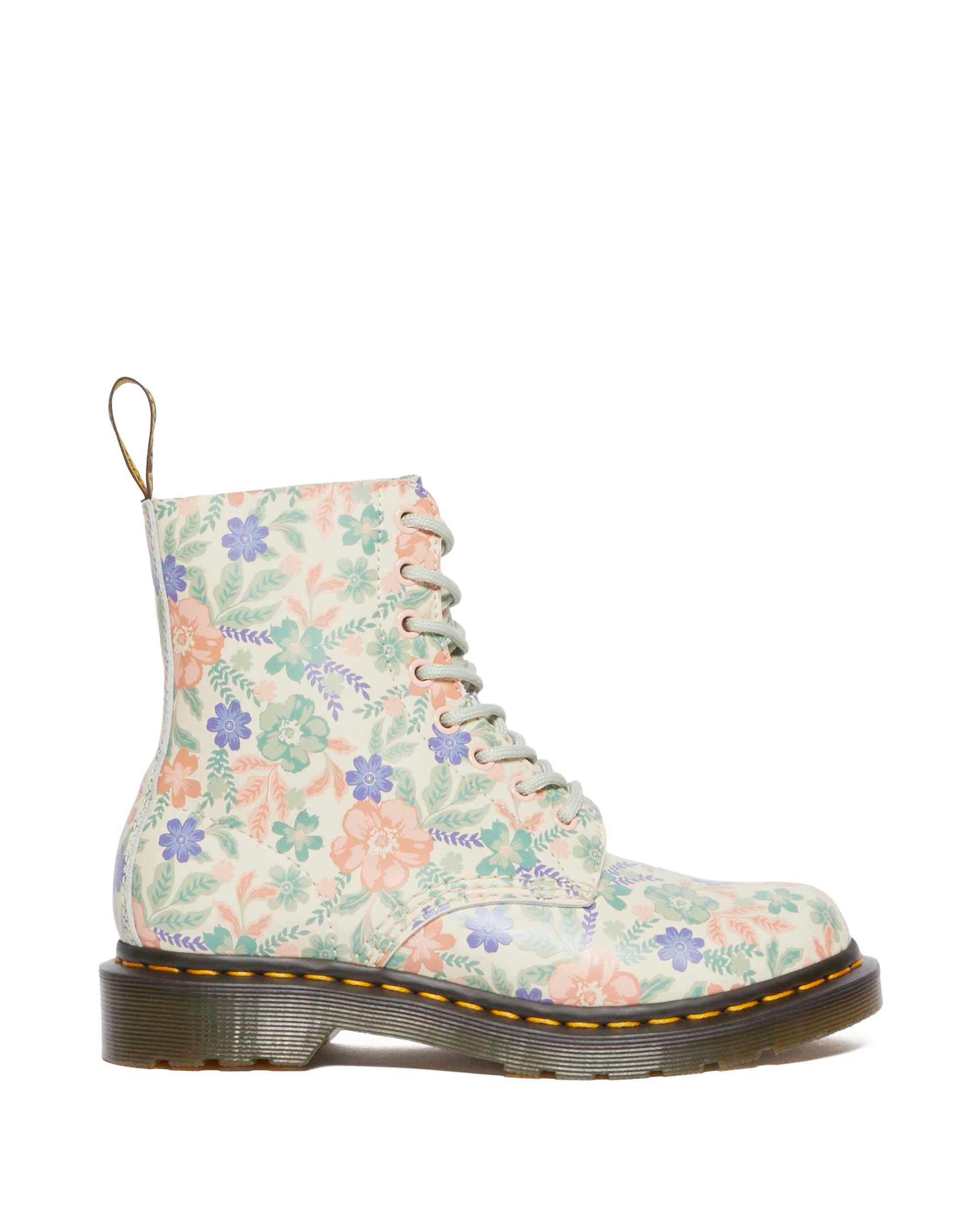 1460 Pascal floral reclaimed leather boots