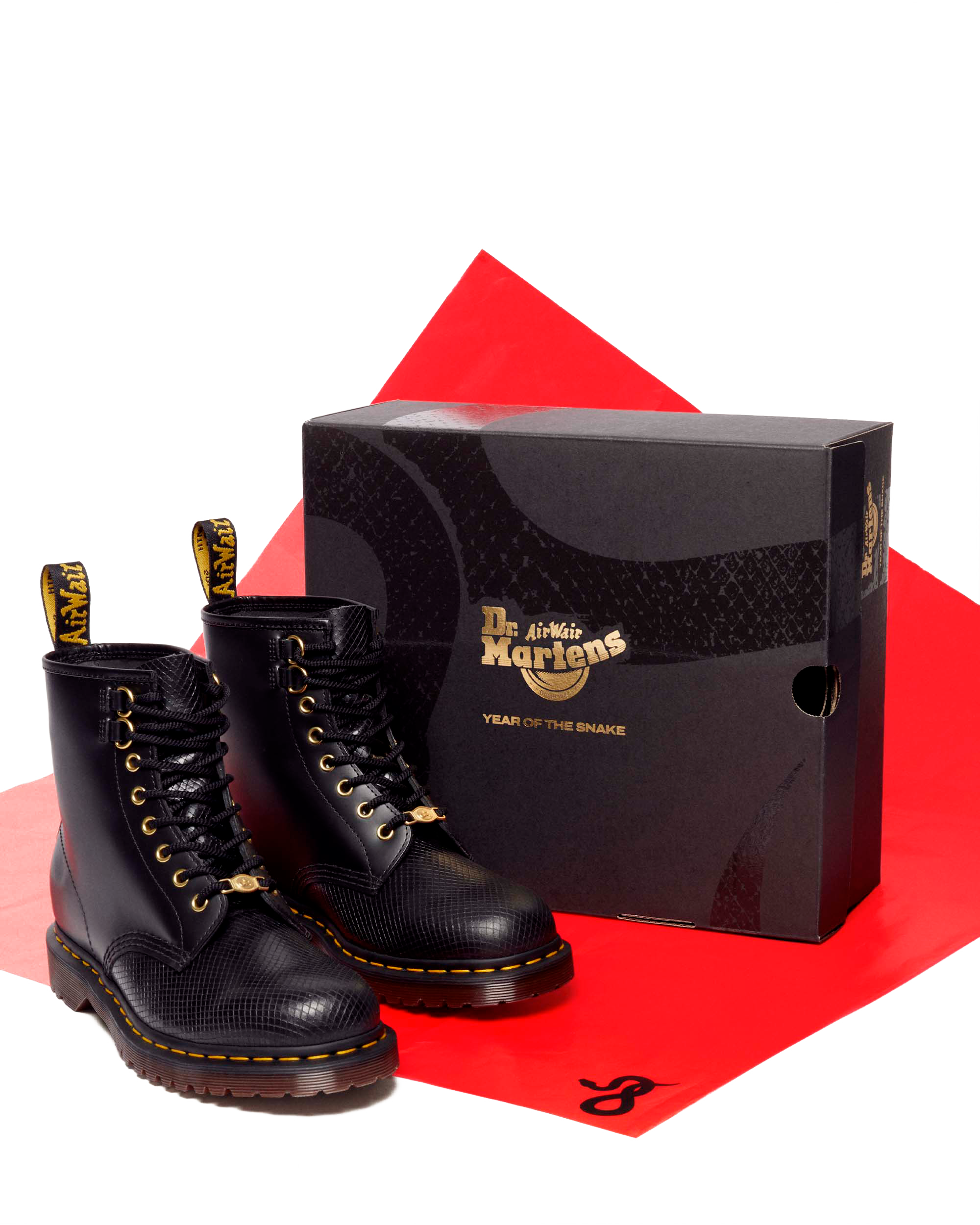 1460 Year of the Snake Leather Lace Up Boots