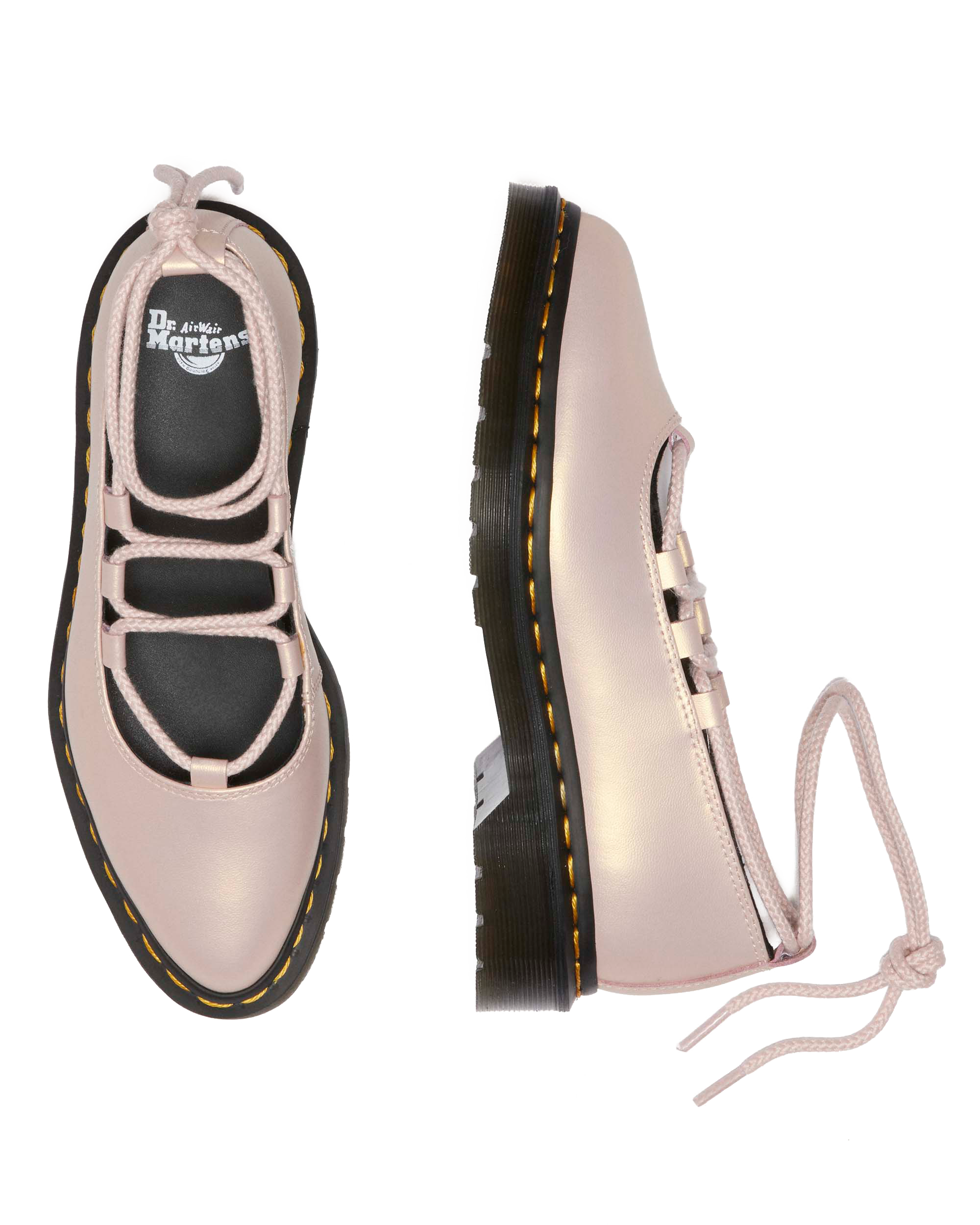Elphie II iridescent leather ballet flats
