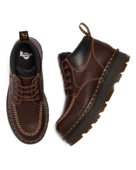 Zebzag Leather Casual 4-Eye Lace-Up Boots