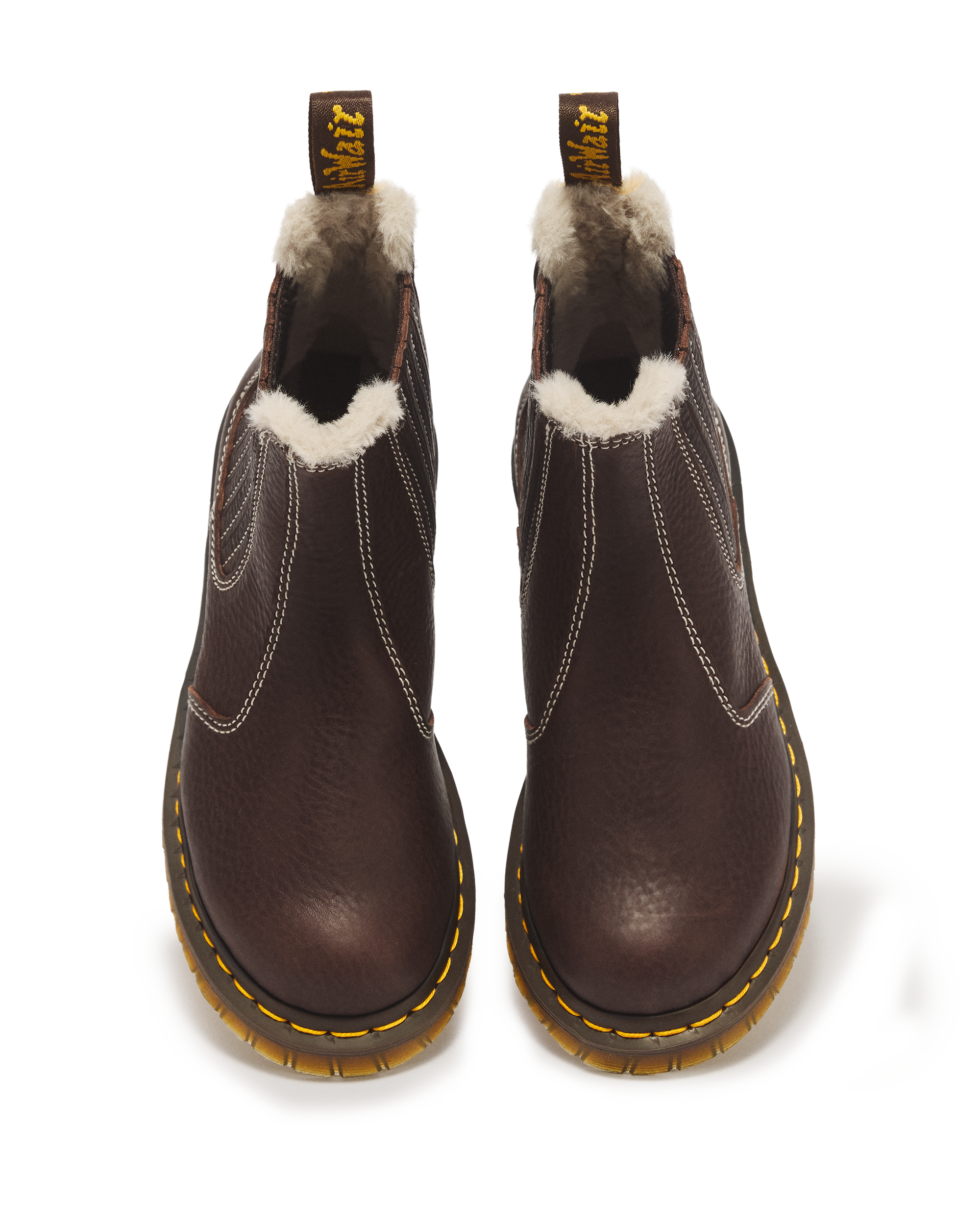 2976 Leonore II Faux Fur Lined Grizzly Leather Chelsea Boots