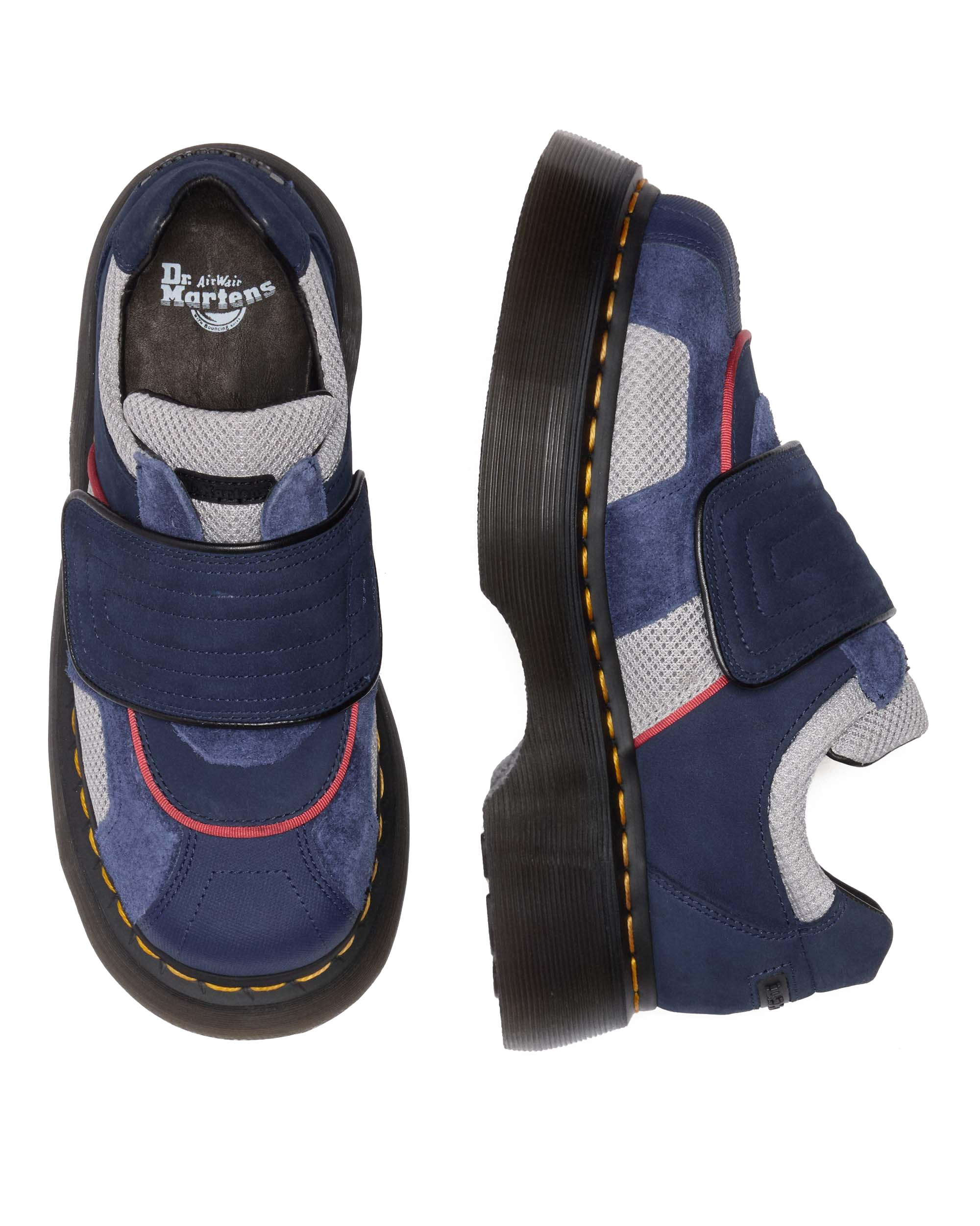 Buzz Strap Mixed Material Shoes