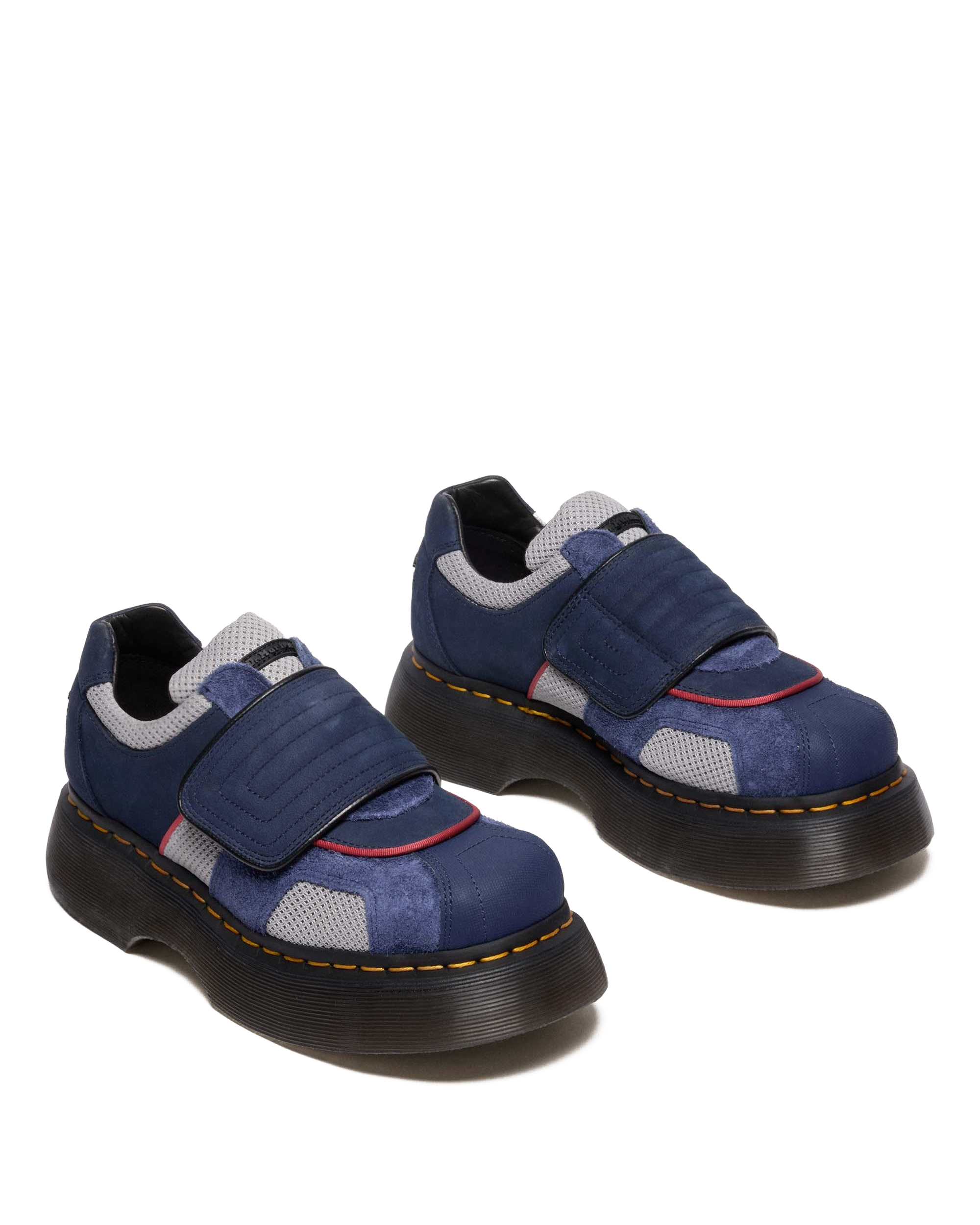 Buzz Strap Mixed Material Shoes