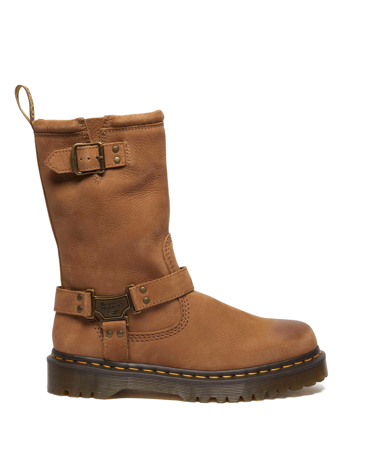 Anistone Hi Tumbled Nubuck biker boots
