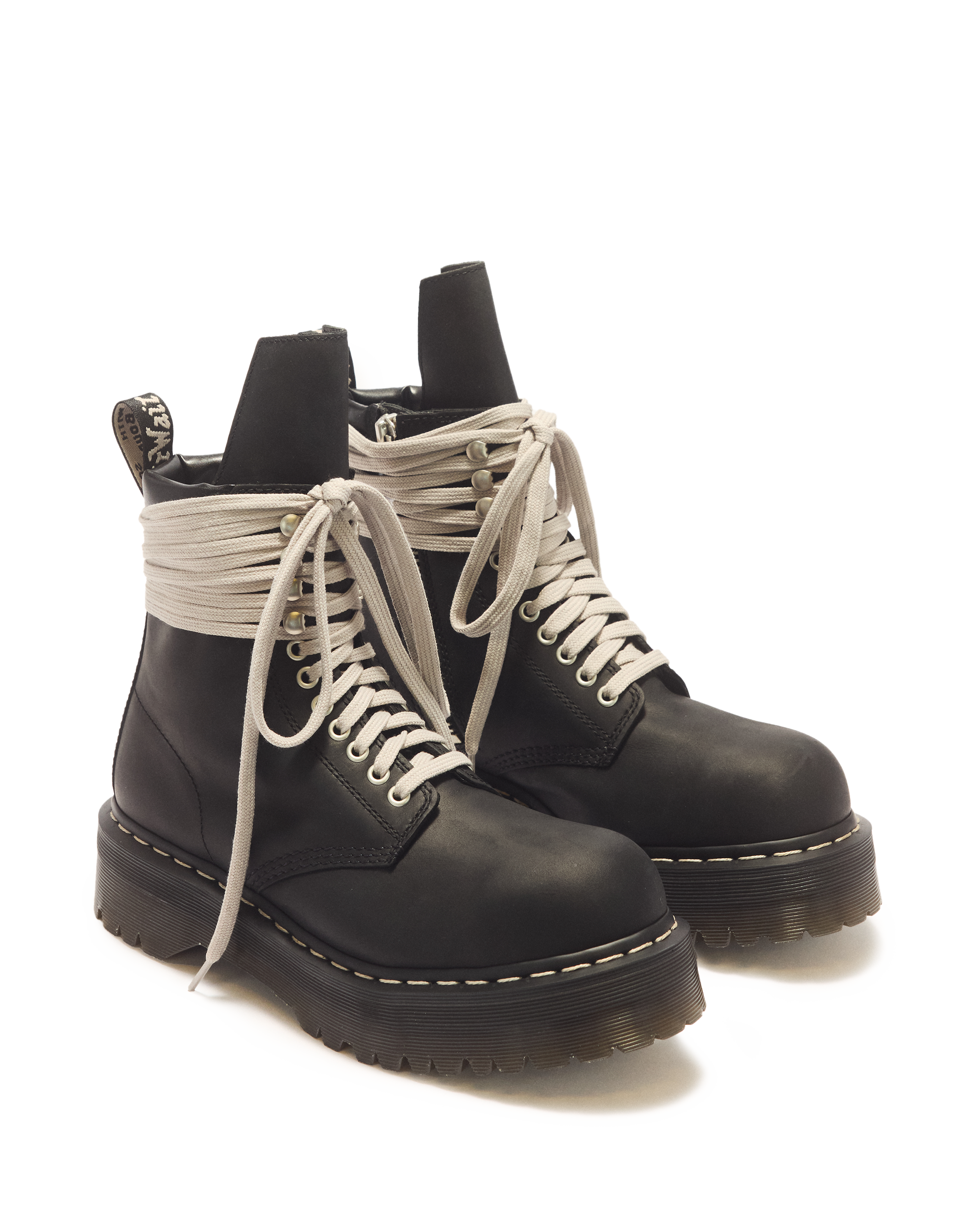 RICK OWENS STEEL TOE BOOTS