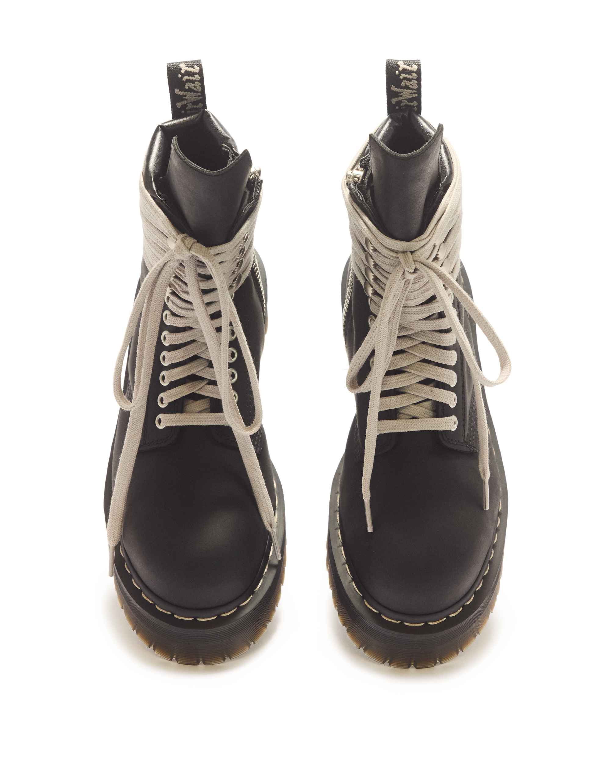 RICK OWENS STEEL TOE BOOTS
