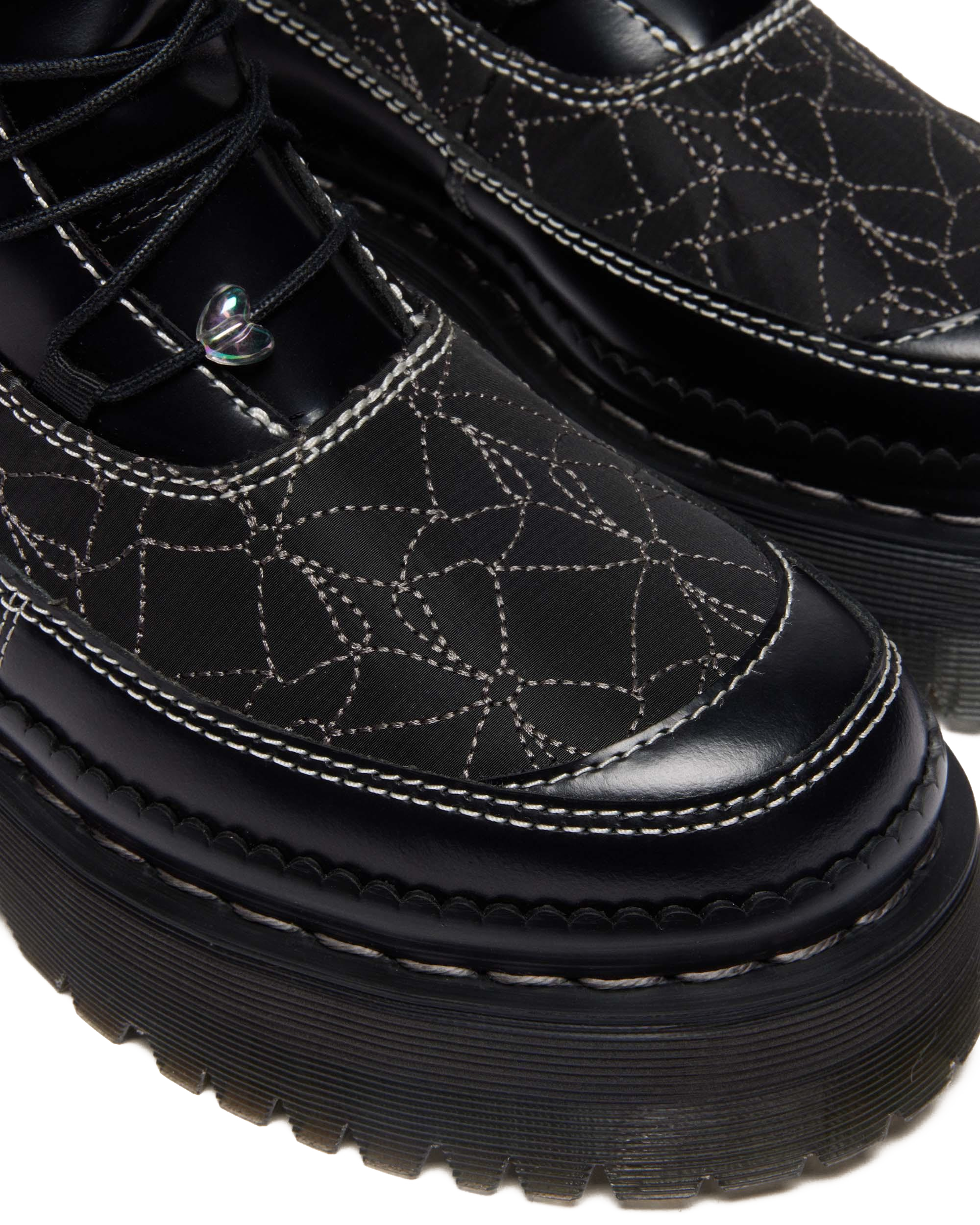 XTRM FRILL PLATFORM LEATHER BOOTS