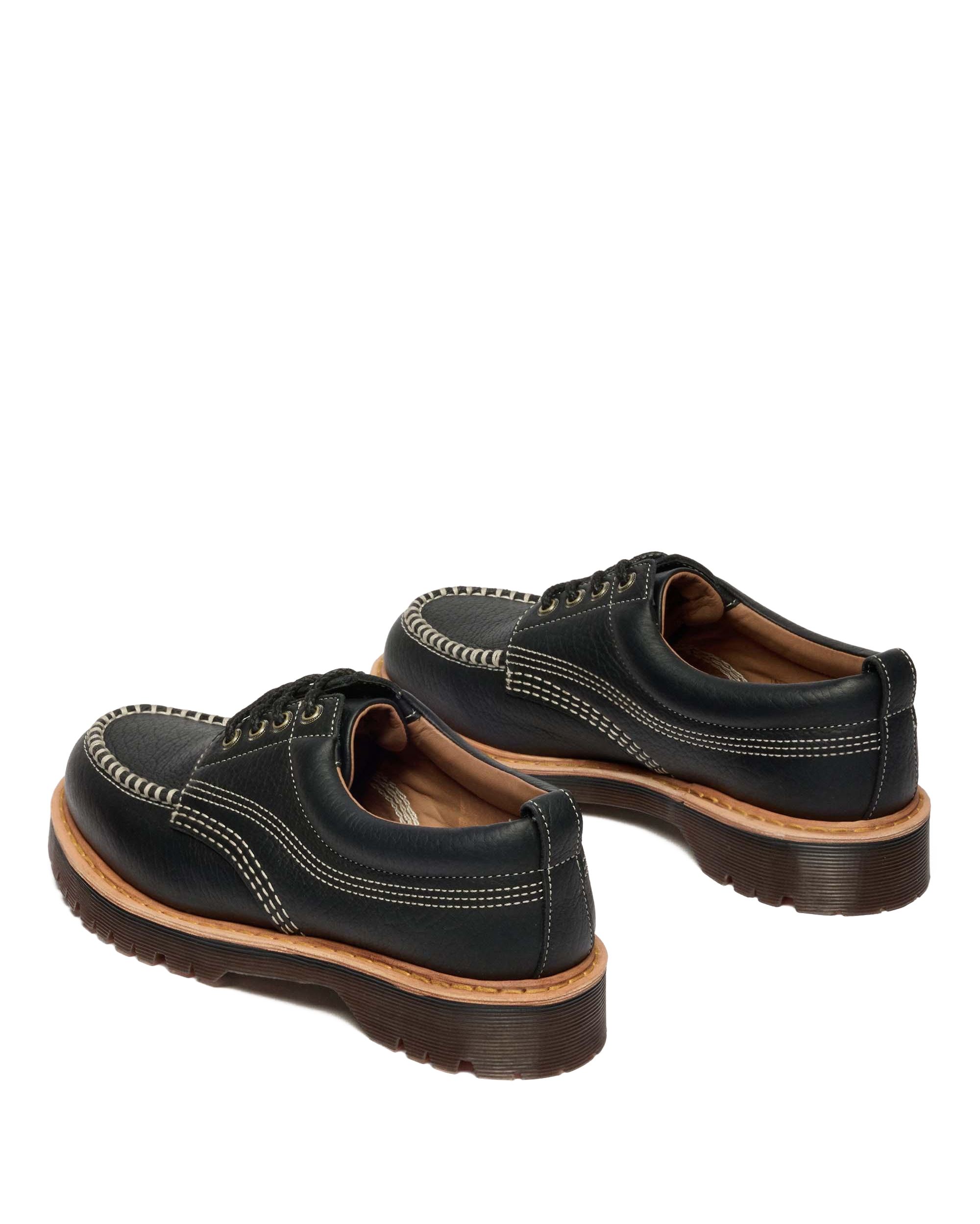 Lowell Wild Grain Leather Moc Toe Shoes