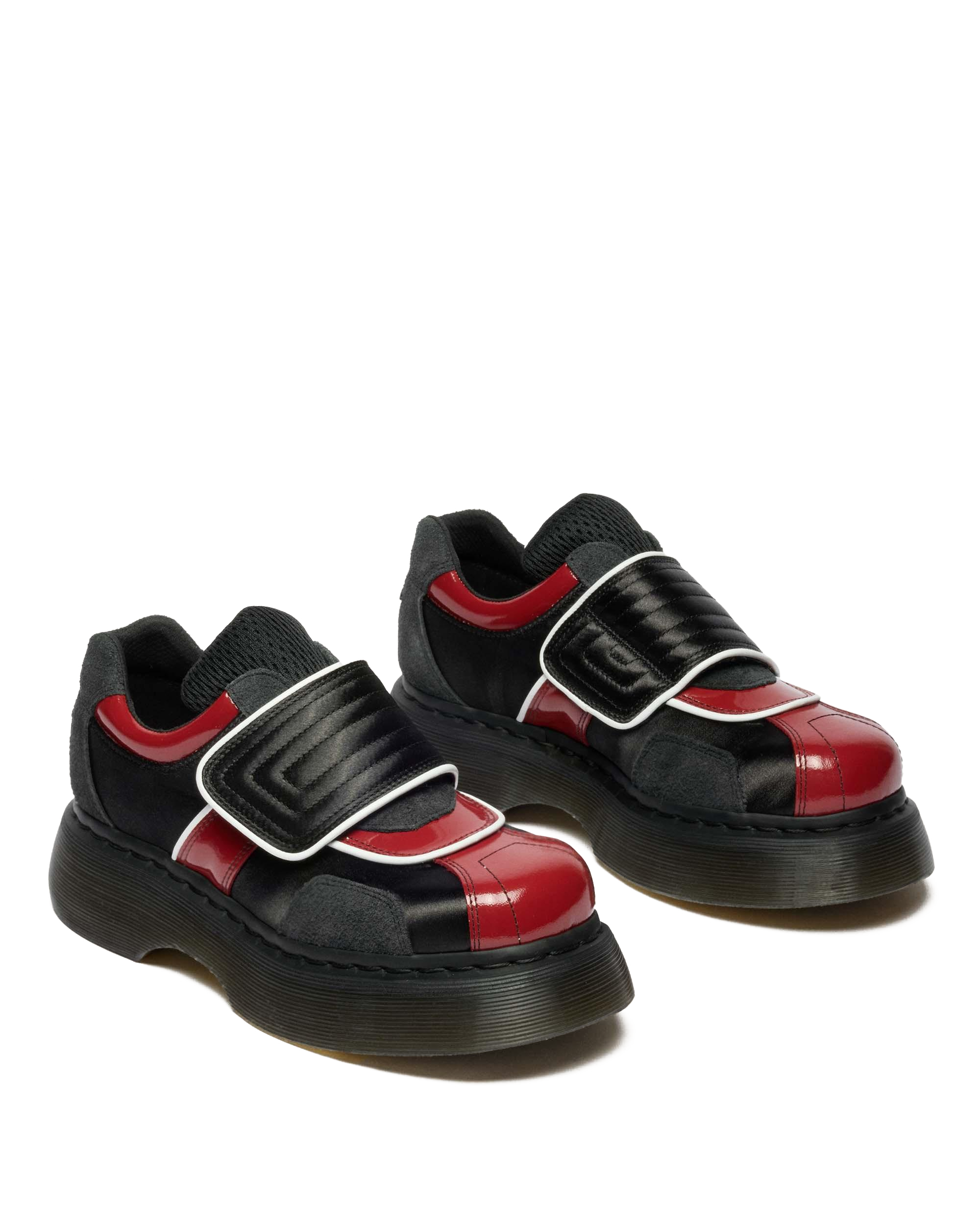Buzz Strap Mixed Material Shoes