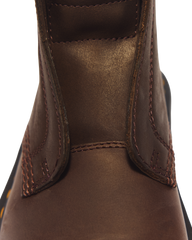 Zebzag Laceless Slip On Leather Boots
