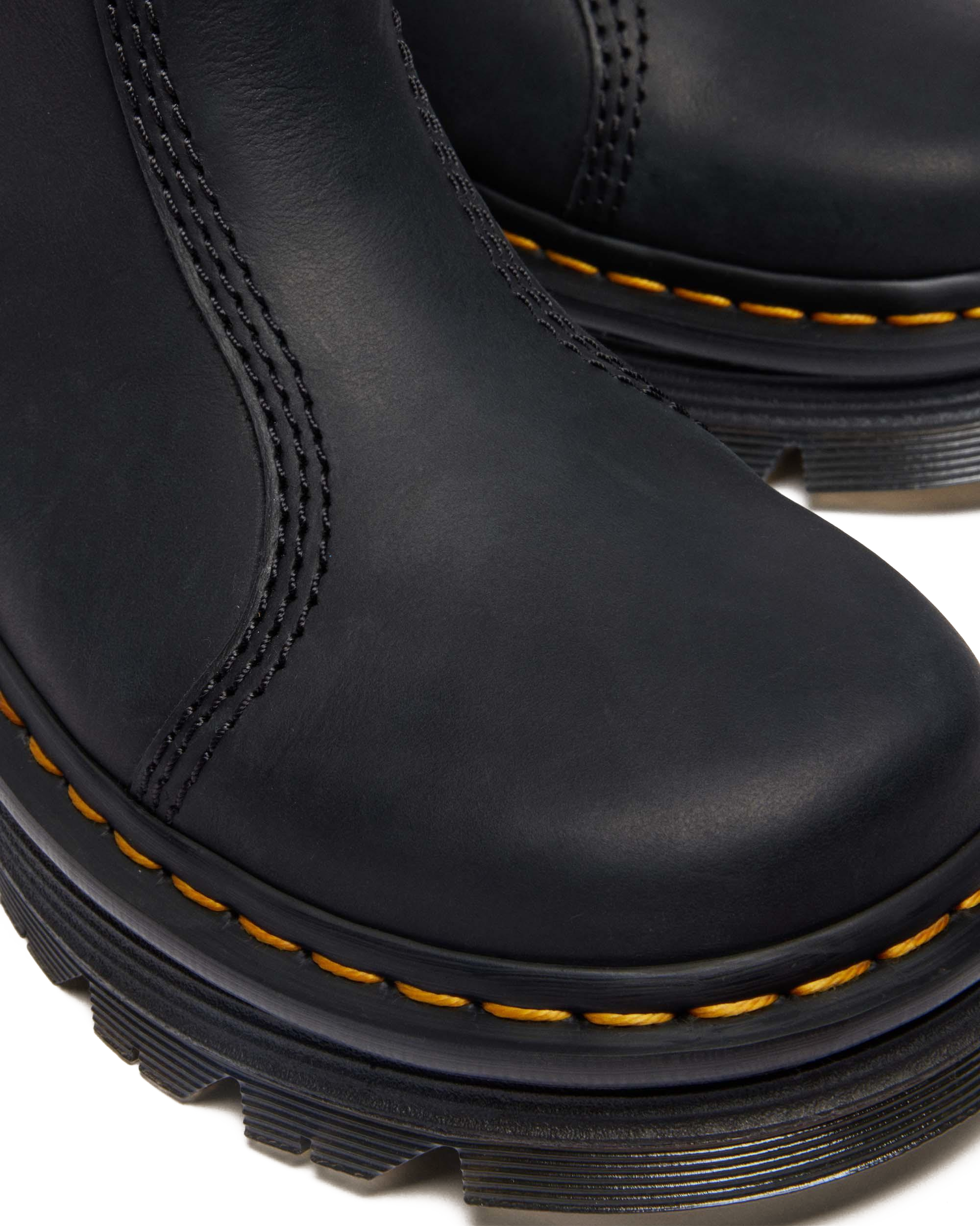 Zebzag Rigger Slip On Leather Boots