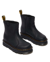 Zebzag Rigger Slip On Leather Boots