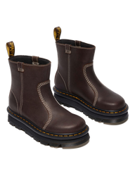 Zebzag Rigger Slip On Leather Boots