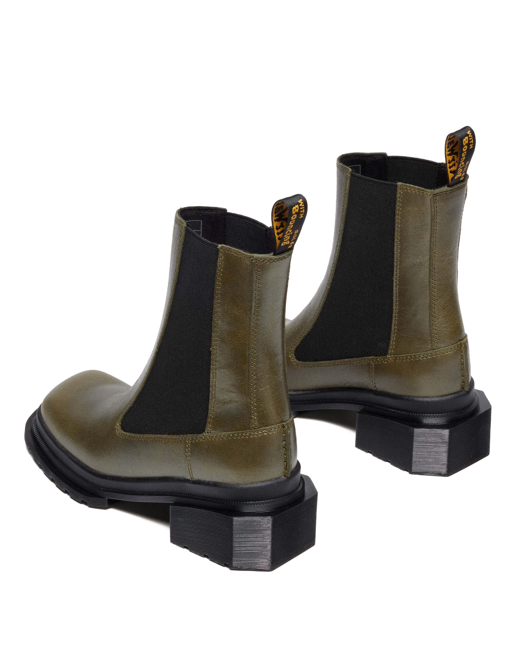 MAYBOLE CHELSEA SQUARE TOE LEATHER BOOTS