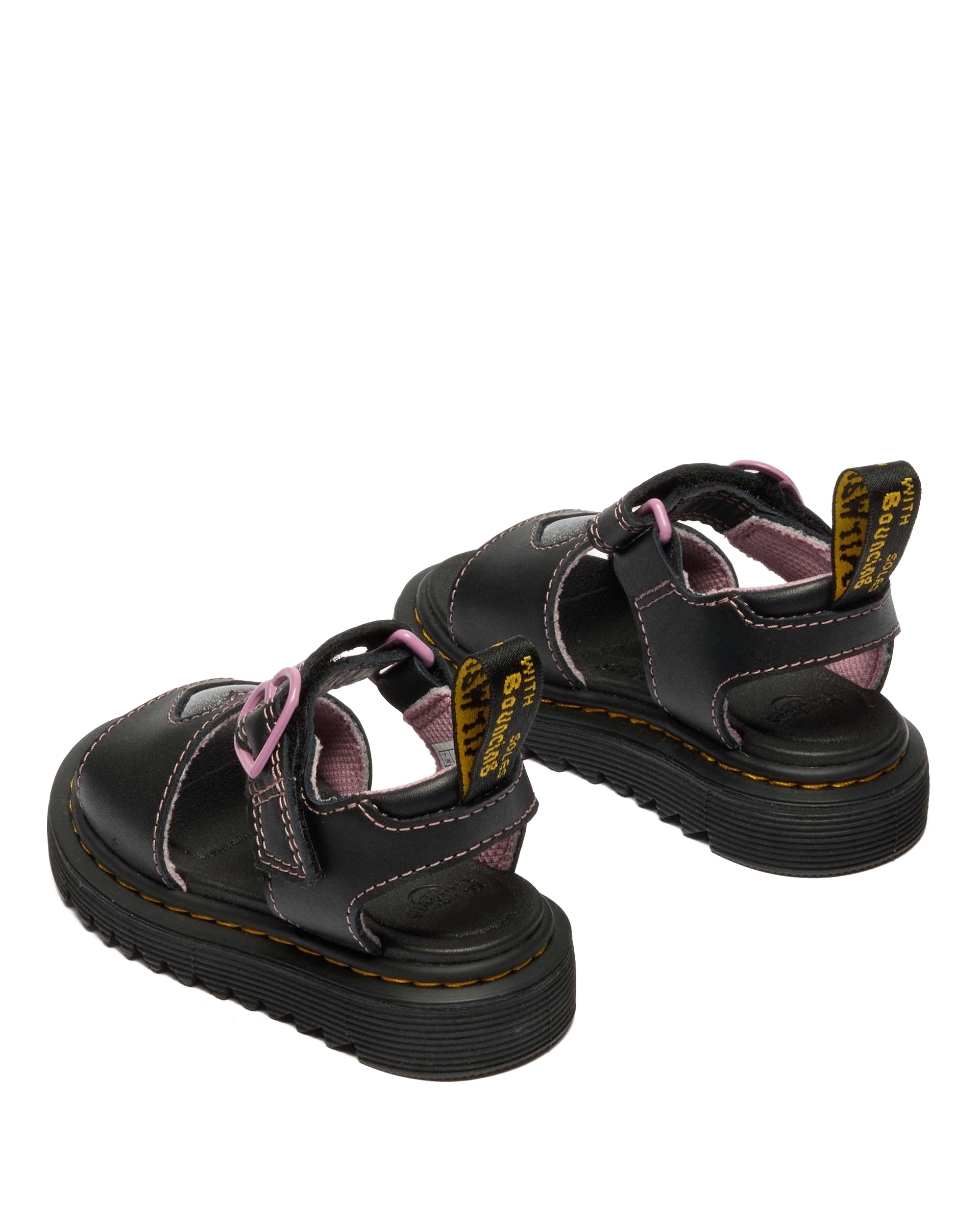 Toddler Marlowe II Glitter Heart Leather Strap Shoes