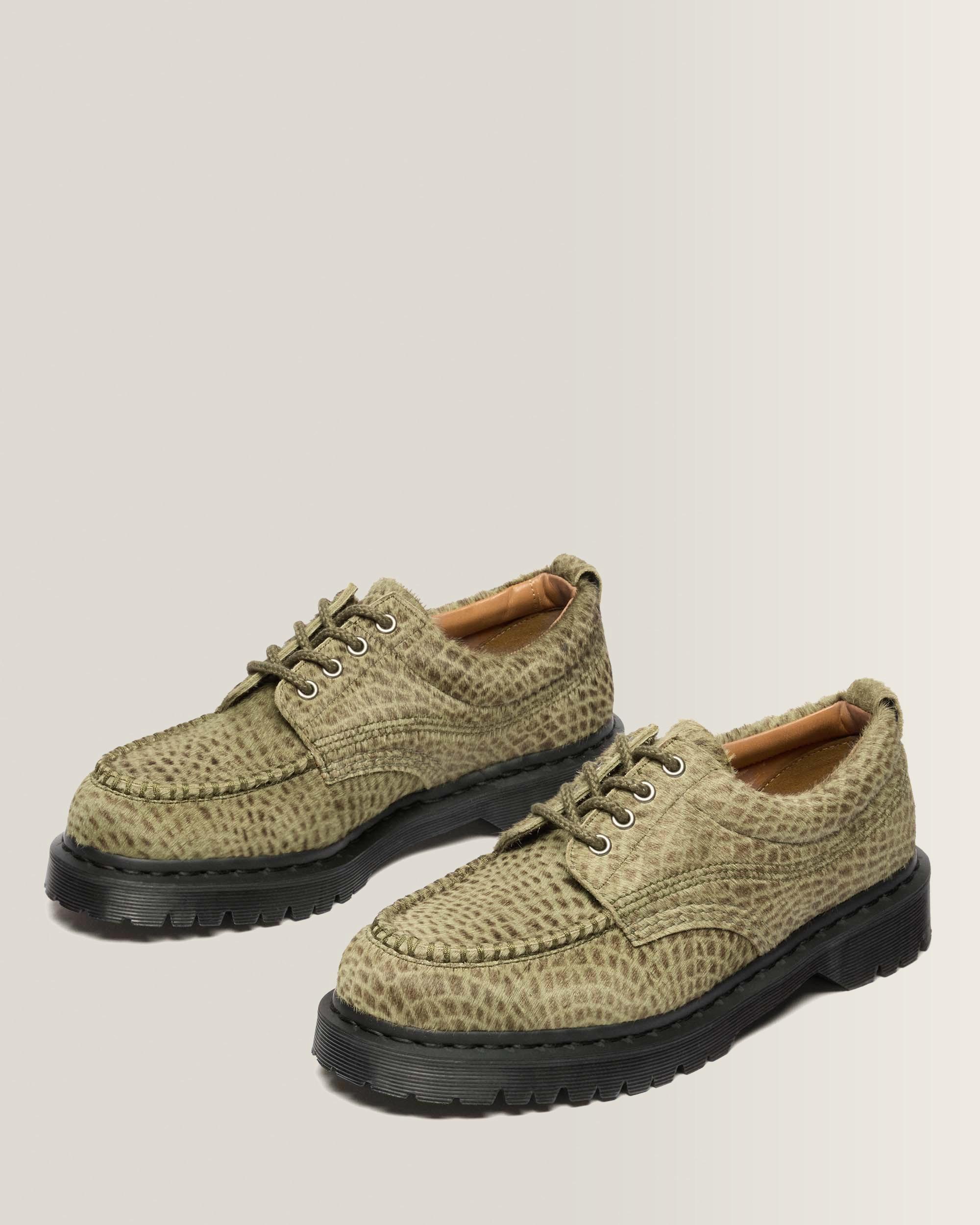 Lowell Hair On Leather Moc Toe Shoes