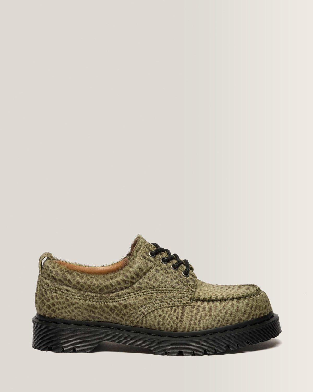 Lowell Hair On Leather Moc Toe Shoes