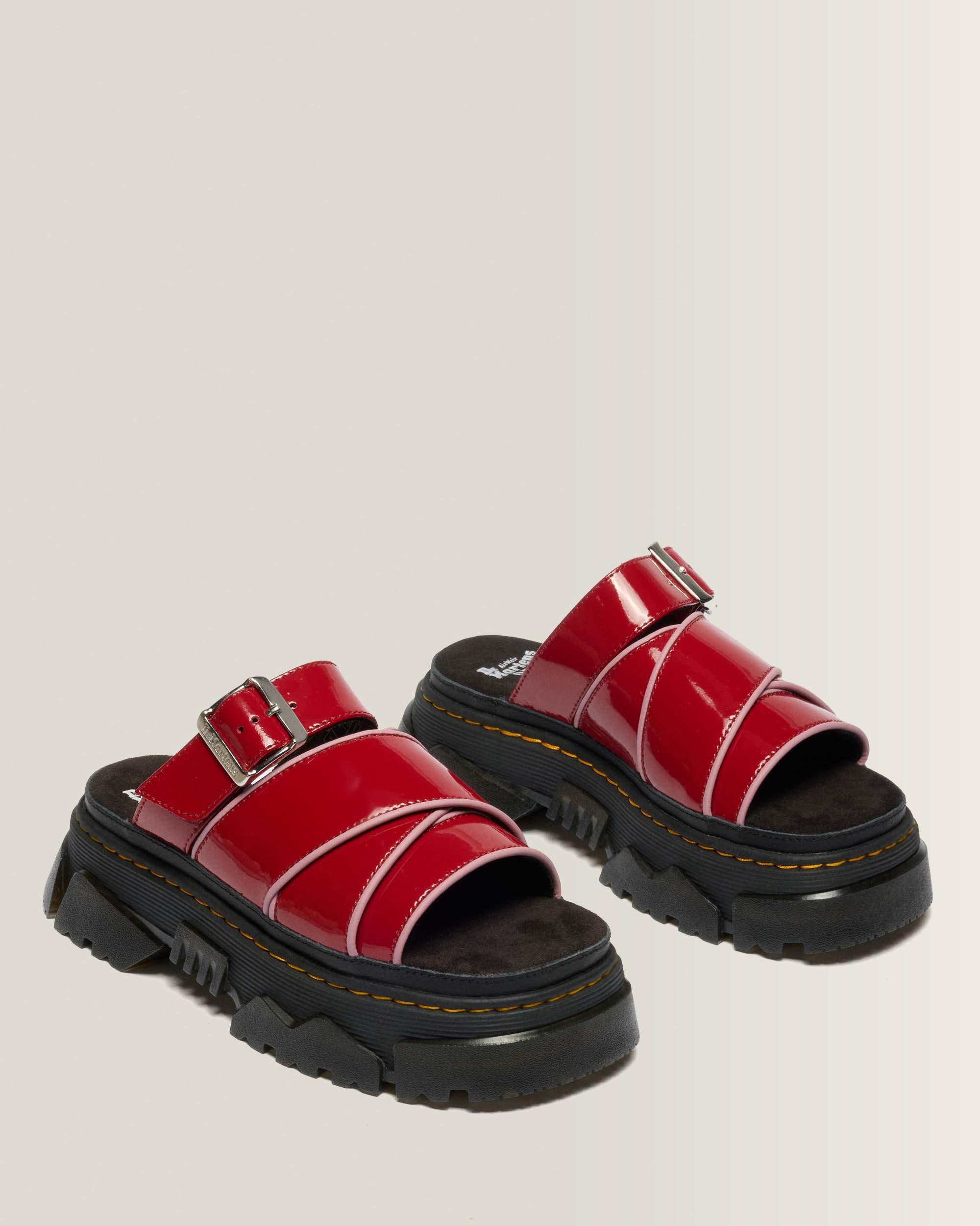 Mattison Slide Soft Patent Leather Sandals