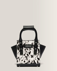 Extra Small Dalmatian Hair On Leather Tote Bag