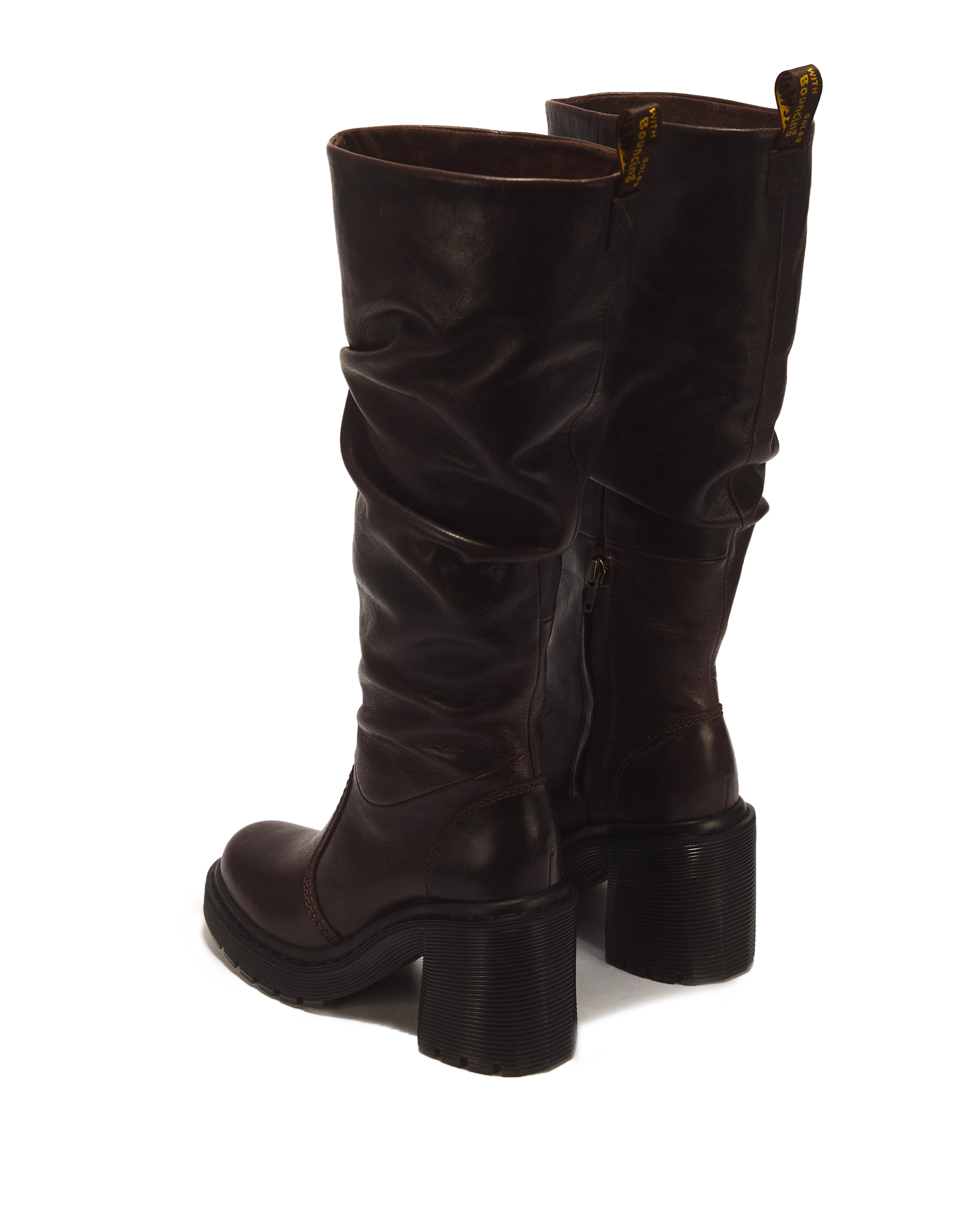 Kasey Kinsley Leather Knee High Heeled Boots