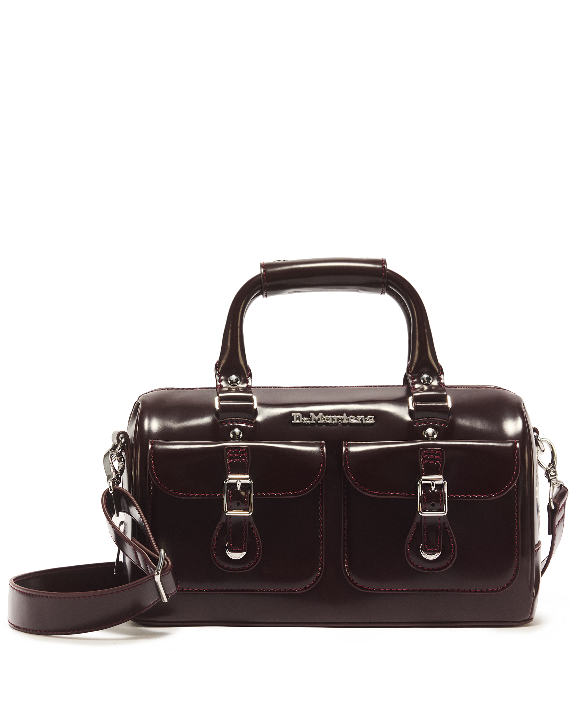 Top Handle Rub Off Leather Bag