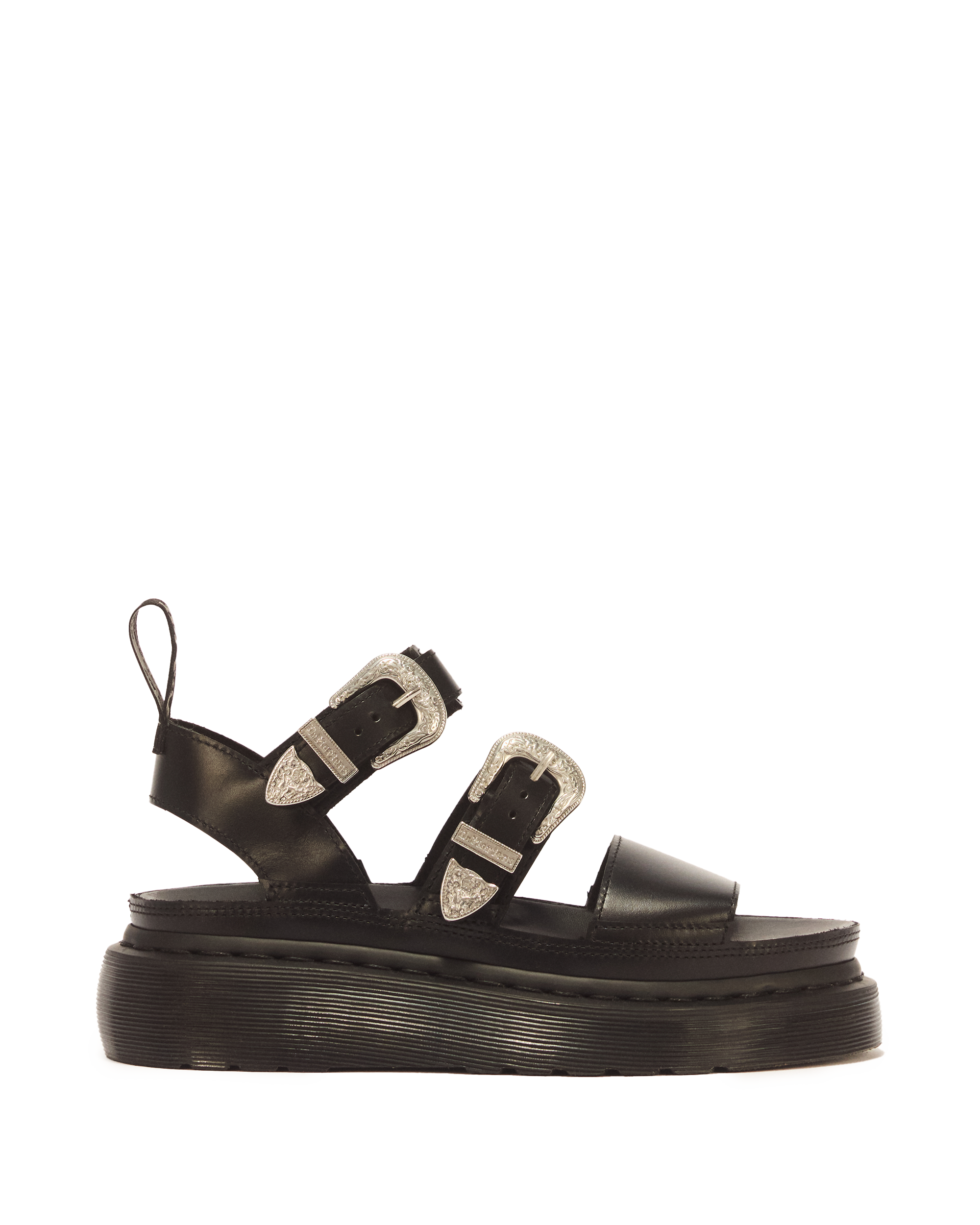 Gryphon Quad Leather Gladiator Platform Sandals